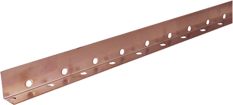 Kupfer 1xabge. 60/40/1.0 mm a 3 M 436 beidseitig gelocht - Kiesleisten