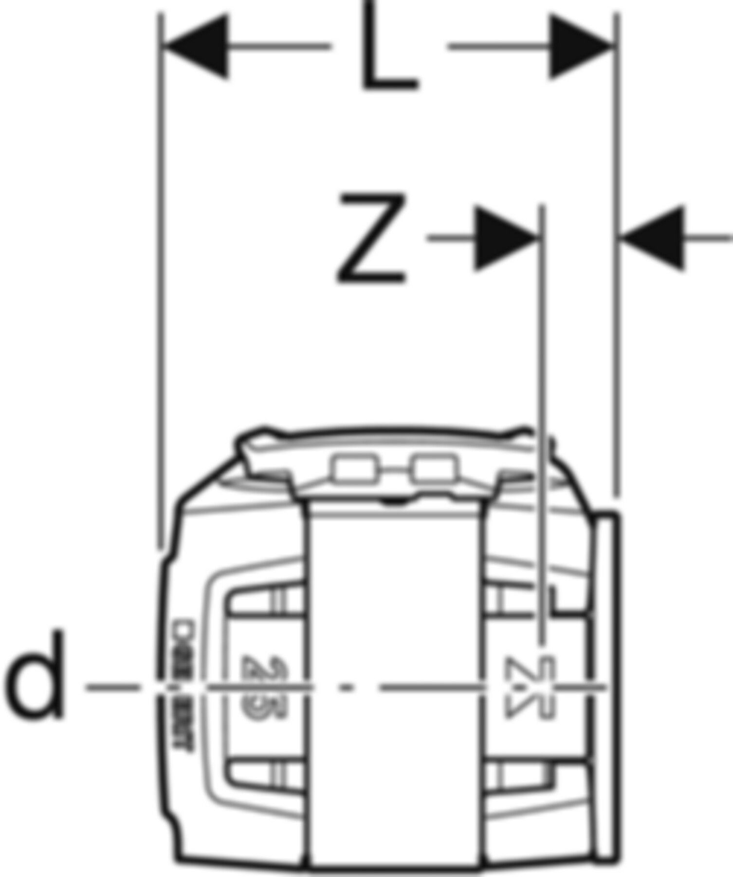 Rohr-Endstopfen 16mm 620.740.00.1 - Geberit FlowFit-Rohre/Formstücke