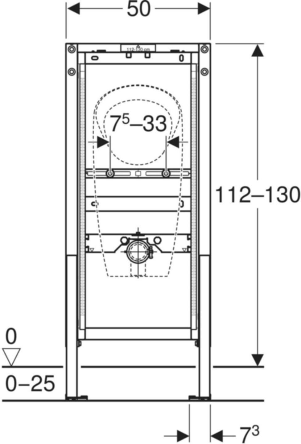Duofix Urinal-Element 0-Liter Typ 112 111.668.00.2 - Geberit-Duofix