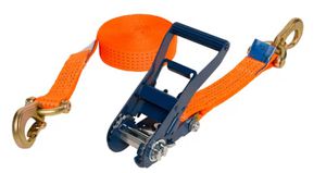 SPANSET Zurrgurte, 2tlg. m. Ratsche orange L=8m, B=50mm, 5000 daN, Karabinerhaken - Hebewerkzeuge