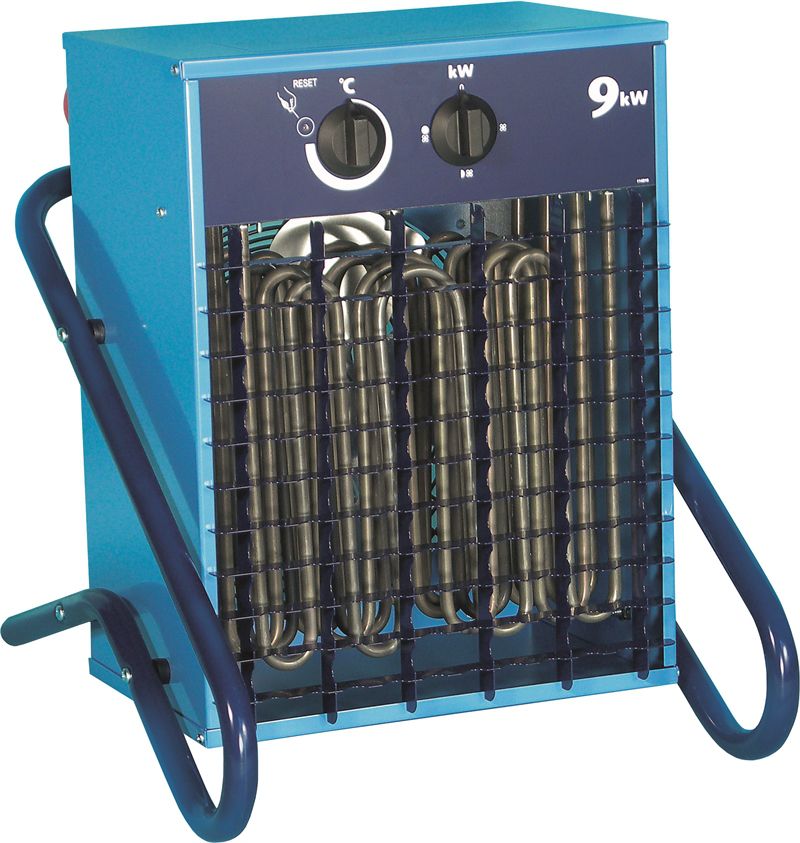 El-Björn Heizlüfter, 9kW, 400V, CEE16/5 VF 9, Luftumwälzung 750 m³/h - Klima