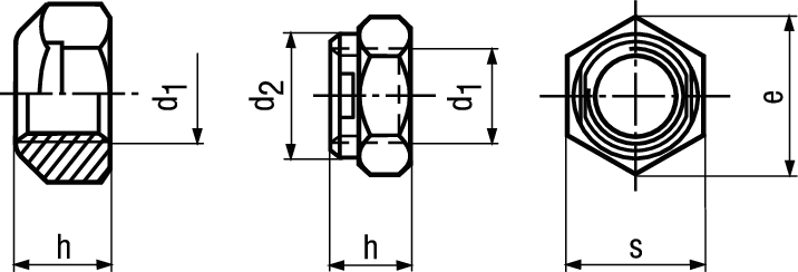 Sich-Mut Ganzmetall St 10 vzb BN40036 DIN980 V M 16 - Bossard Schrauben