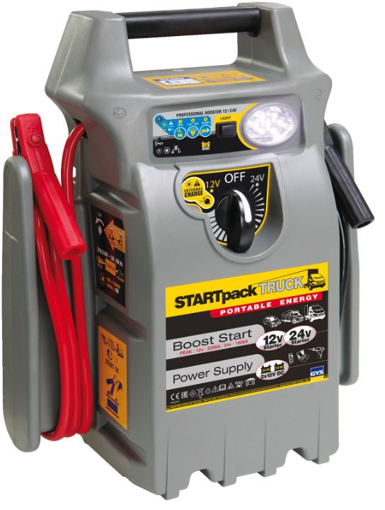 GYS Starthilfegerät 2in1 STARTPACK TRUCK für 12 + 24V Batterien - Elektrozubehör