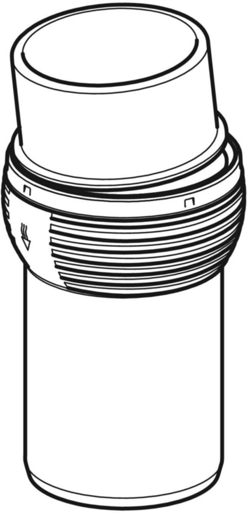 Offset Formstück 110mm 310.048.14.1 mit Kugelgelenk für Achsversätze bis 10cm - Geberit-PE-Silent-Formstücke