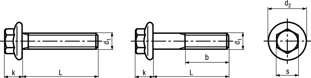 6-kt Schr mit Flansch St 8.8 vzg BN2846 DIN6921 M10x25 - Bossard Schrauben