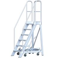 HB Fahrtreppe mit Handhebelarretierung Typ 495.7, 4 Stufen, Plattformhöhe 1.0 m - Garten