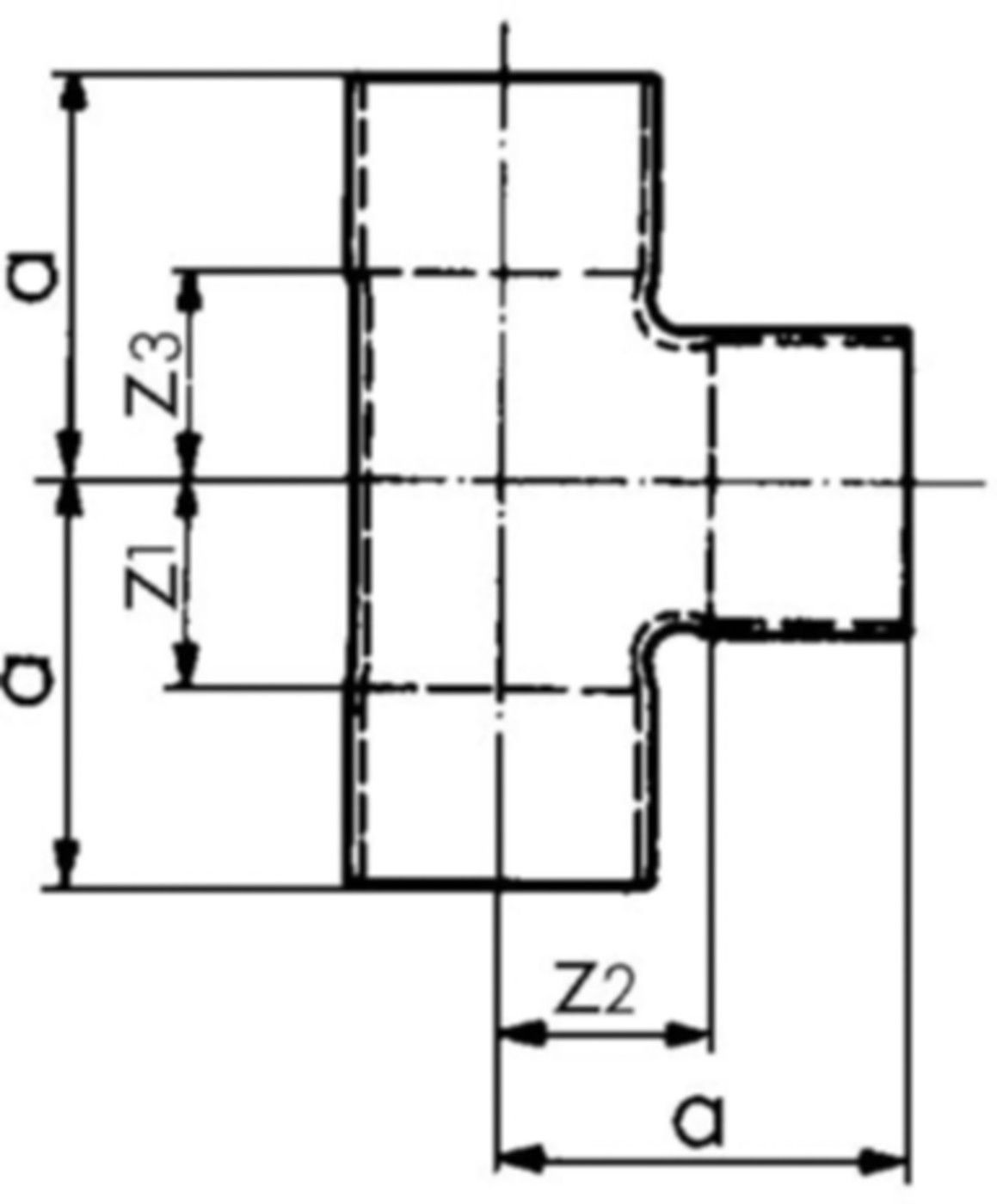 Löt-T-Stück egal 7130 15 mm 767 130 005 - GF Lötfittings