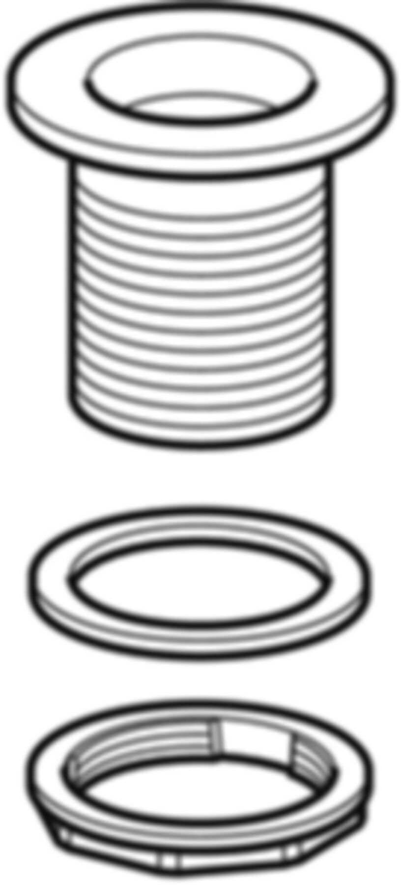 Ablaufventil mit Rundgewinde d 60mm - 1/8" 352.329.08.1 - Geberit-Sifon + Apparateanschlüsse