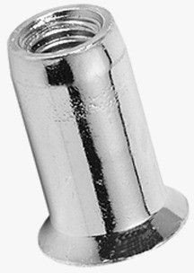 4577 Stahl verzinkt Blindnietmuttern Senkkopf, Rundschaft, offen