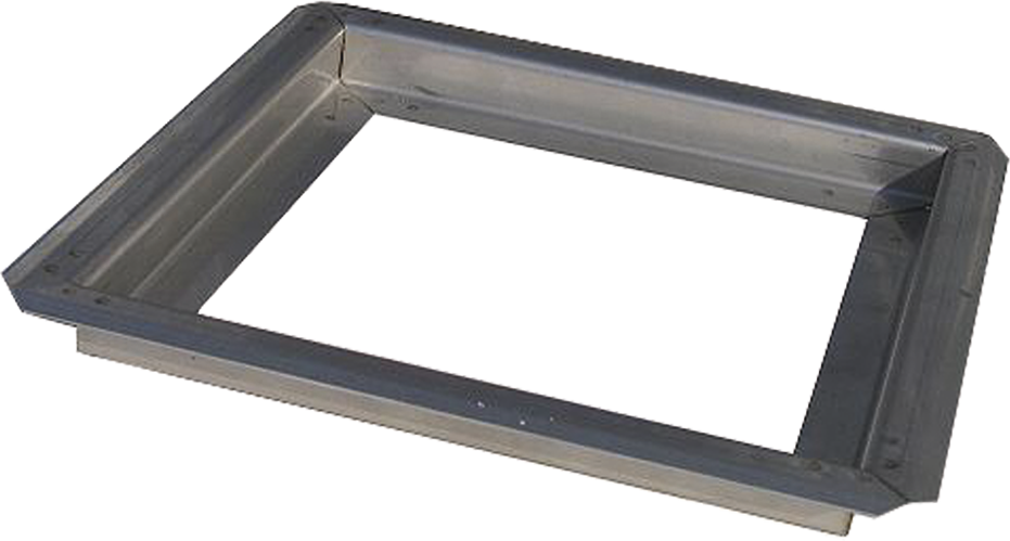 Aufsetzrahmen CrNi 150x150 420 - Kiesrahmen und Kiesroste