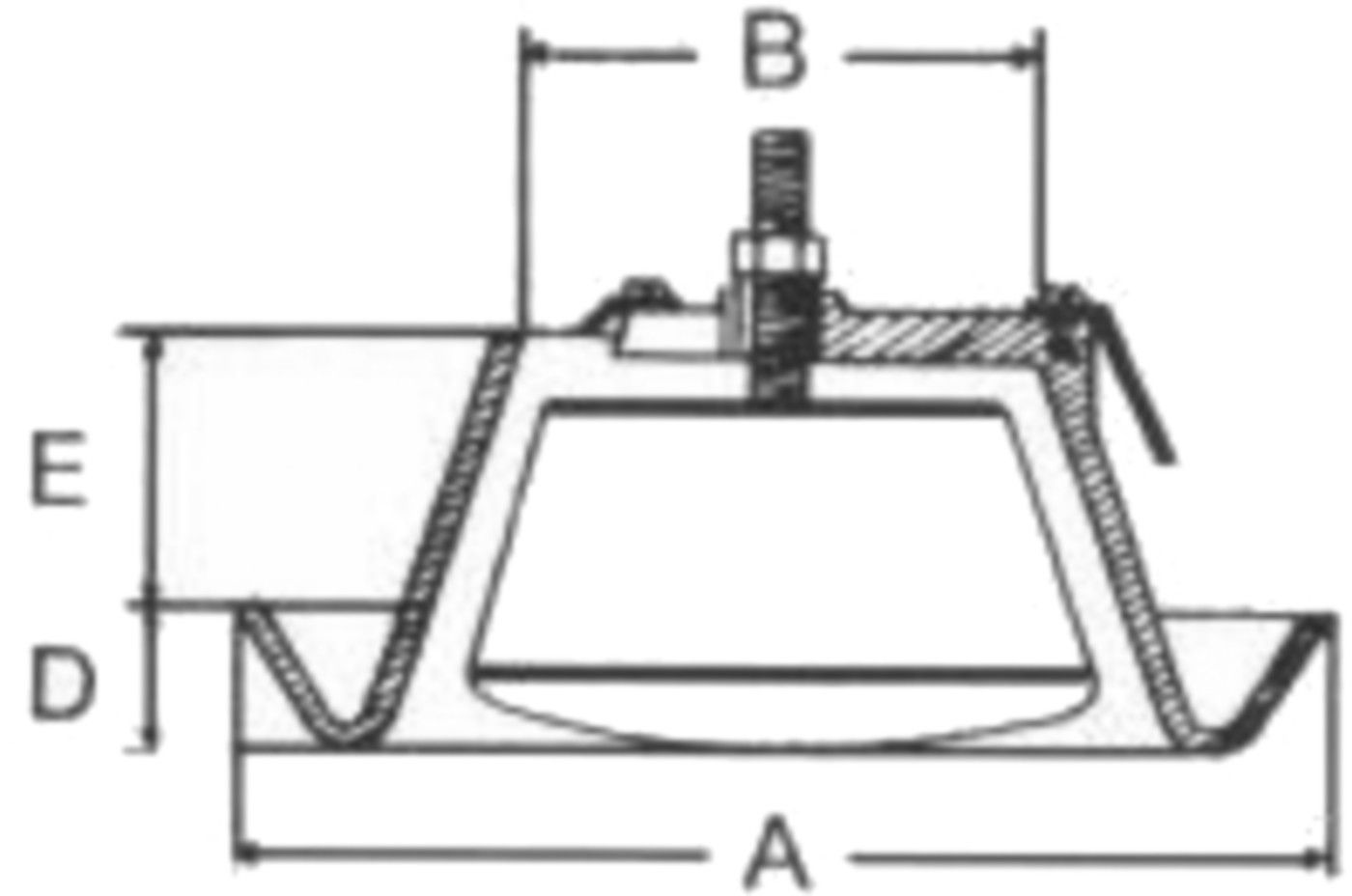 Abluftventil OPF Kunststoff weiss mit Stahlfedern d 125 mm - Ventilations-Einsätze