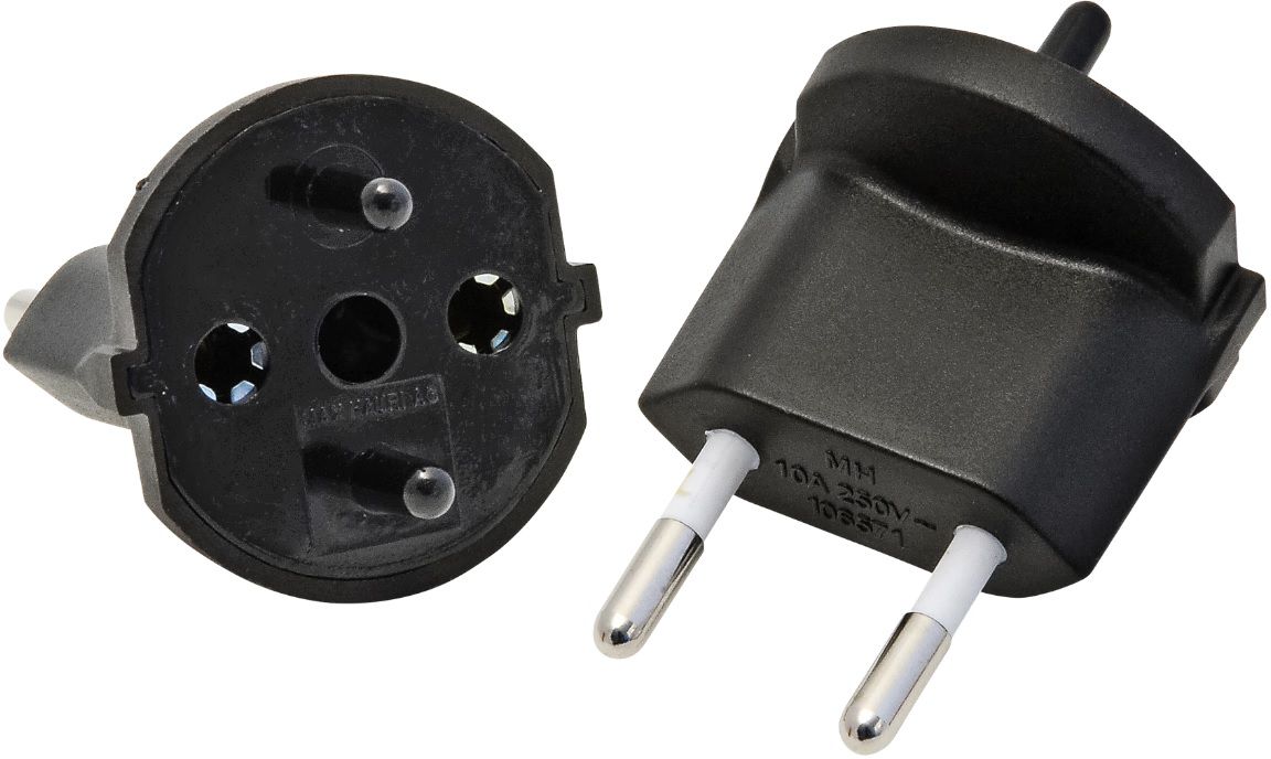 Fixadapter T11 CH-D schwarz 2-polig - Elektrozubehör