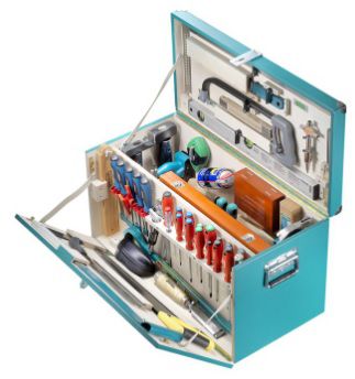 TECHNOCRAFT Zimmerei-Werkzeugkiste MASSIV, 167-tlg. - Bauwerkzeuge