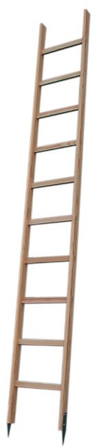 HB Holz-Baumleiter Typ 481, 27 Sprossen, L=7.35m - Garten