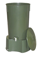 Regentonne a 210 Liter grün 500212 inkl. Deckel und Auslaufhahn - Kunststoff Spenglerei-Artikel