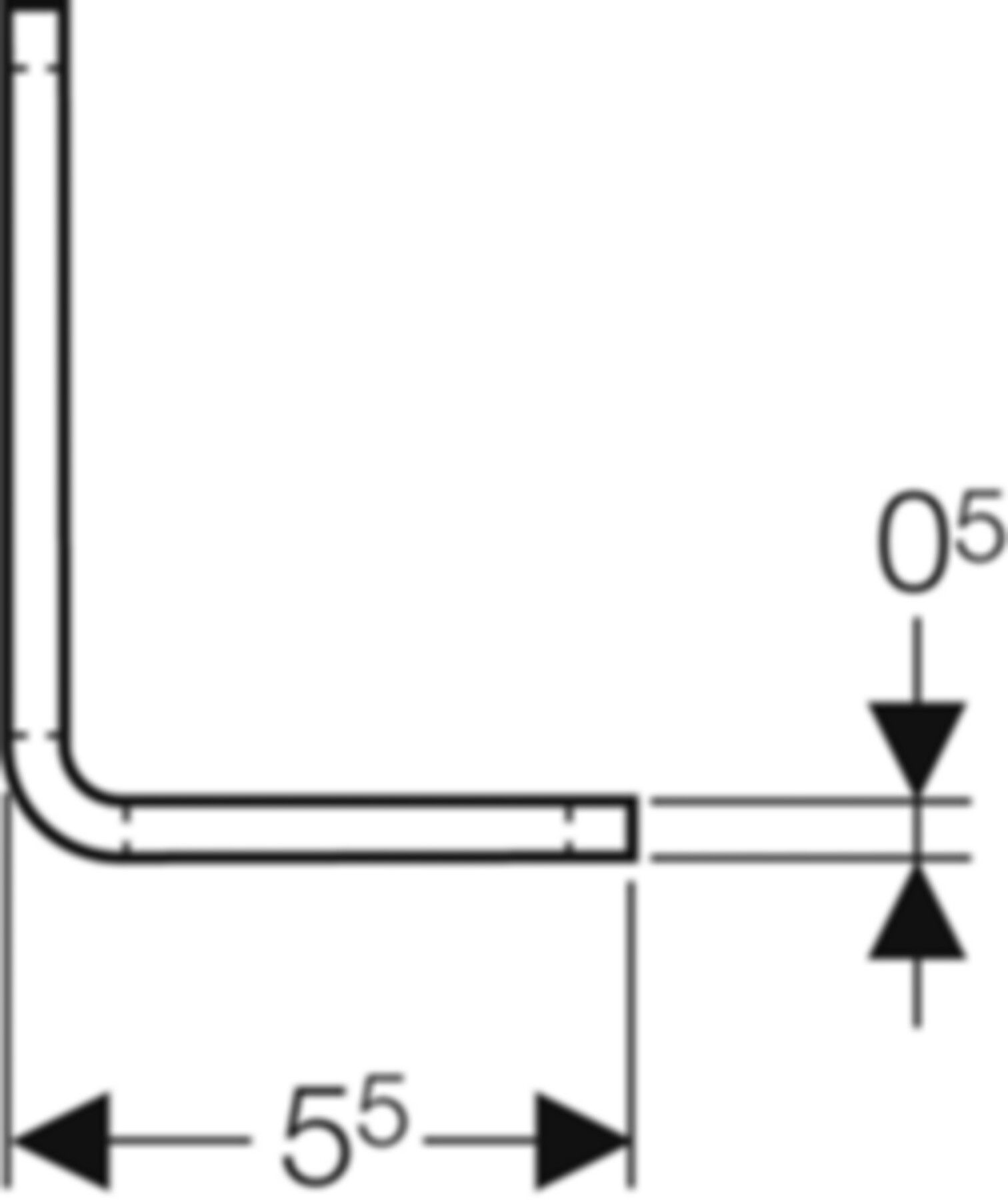 Montagewinkel 7,5 x 5,5 x 5cm 461.002.00.1 - Geberit-GIS
