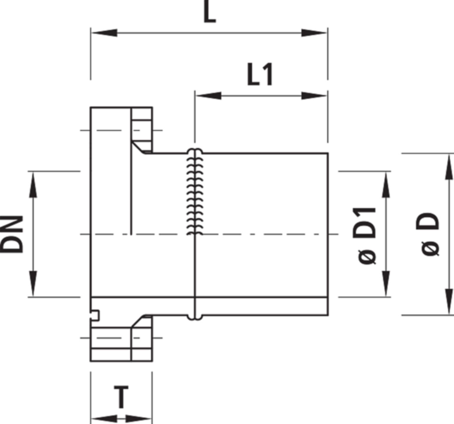 Losflansch mit PE-Anschweissende 3102 DN 300 / d 355mm PN 10 - Hawle Armaturen