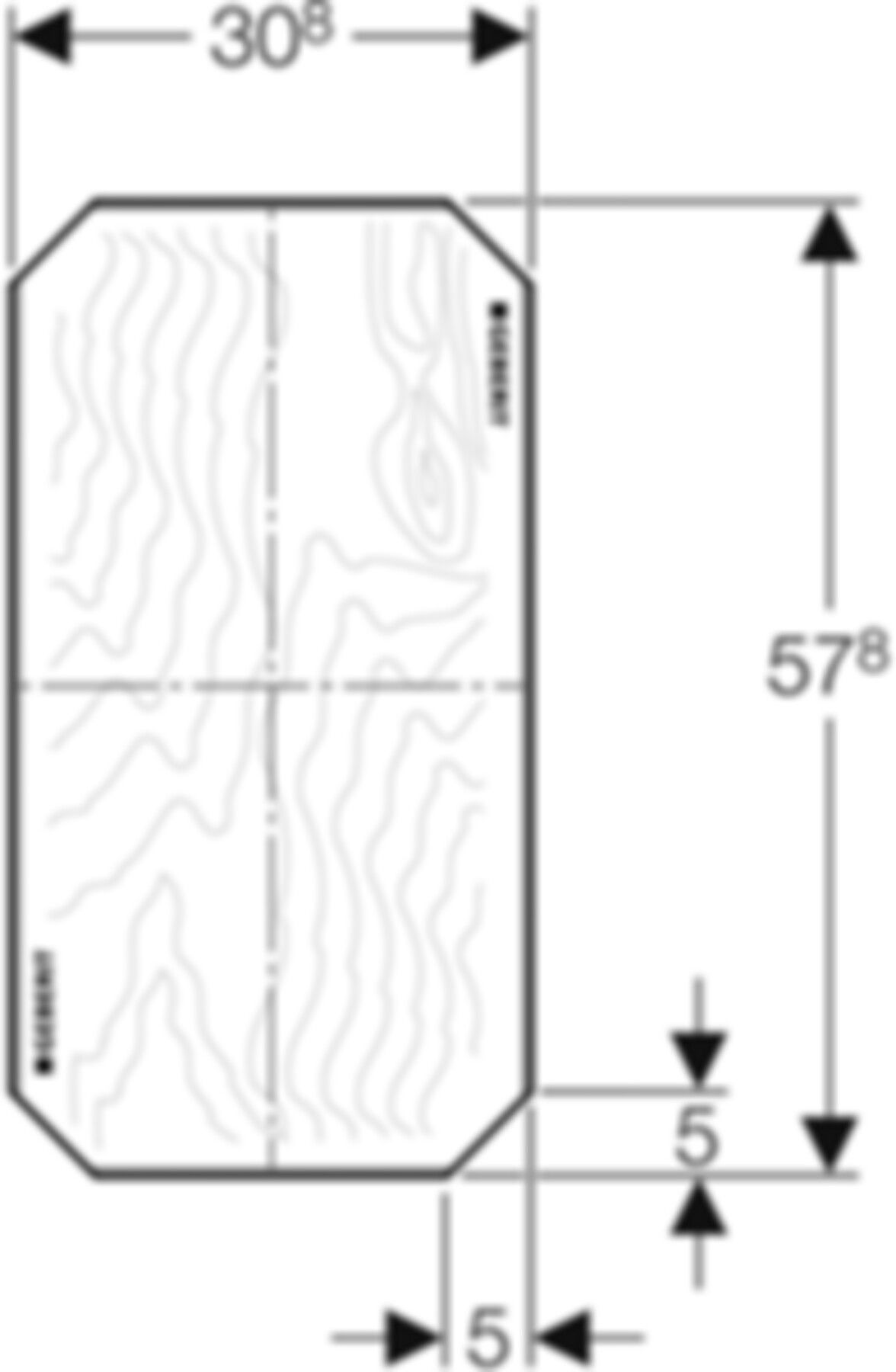 Montageplatte 31 x 58 x 3cm 461.035.00.1 - Geberit-GIS