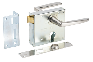 SCHÄNIS Zimmertürschloss 2005 RZ 65, DIN rechts CF, verzinkt - Türschlösser und Zubehör