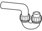 Sifon mit Bundverschraubung d 75mm 365.730.16.1 - Geberit-Sifon + Apparateanschlüsse