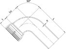 SM-Bogen 1M  MQ 90°, mit Gleit- und Dichtring DN 100 - Wild Schraubmuffenformstücke