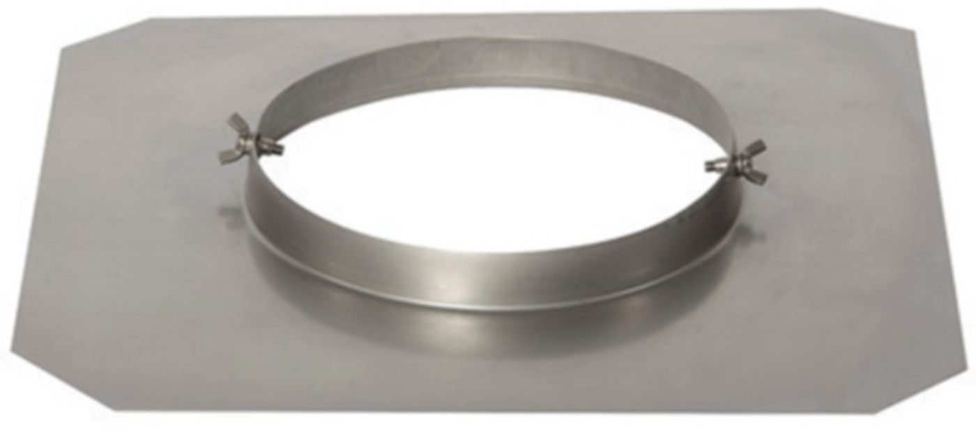CrNi Ansatzteil eckig flach 300 mm - Aspira Kaminhüte