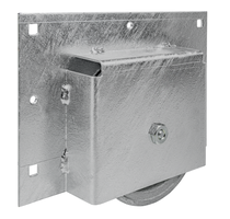 WEBI Schiebetorrolle, zum Einlassen D=150mm, verzinkt - Schiebetür- und Schiebetorbeschläge