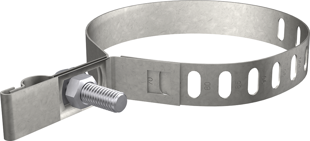 Drahthal. f/Ablaufrohre 70-120 Inox 6-9 AF 240.053.751 / AL 2 - AF Blitzschutzprogramm