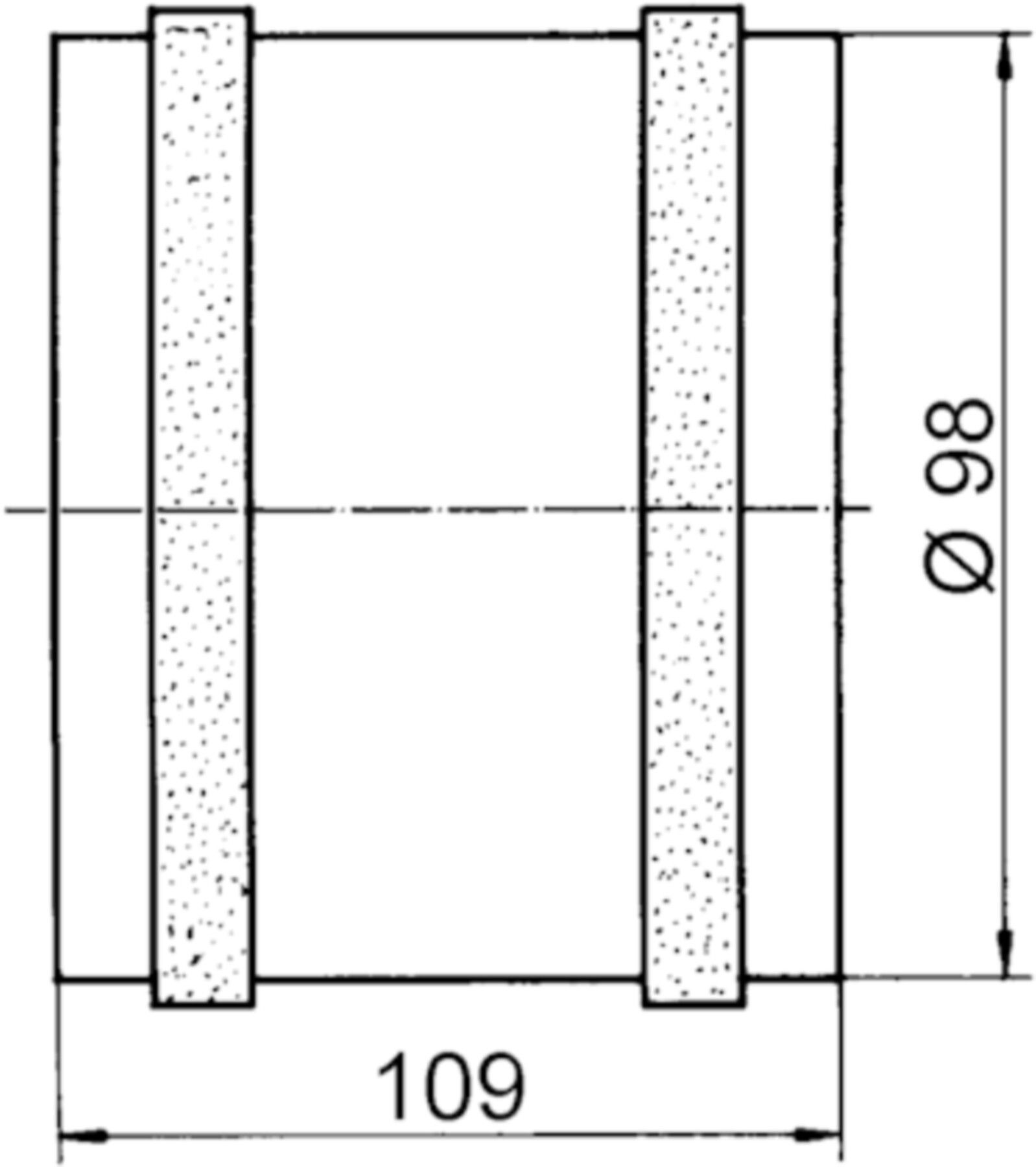 Rohreinschubventilator DN 100 ECA 11 E Fördervol. 105 m3/h 47 dB 0.10 A - Ventilatoren