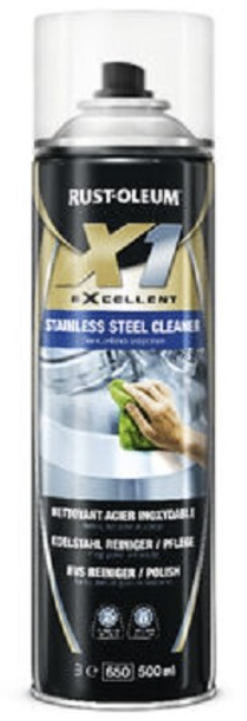 RUST-OLEUM Edelstahlreiniger /- Pflege 500ml, 1633 X1, technische Spraydose - Schmieren
