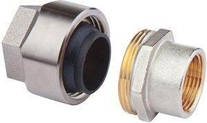 Schwarzrohradapter mit IG FLAMCO SX PLUS SRA IG