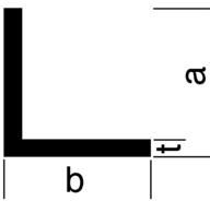 AIMgSi0.5 20/10/2.0 mm - Aluminium Winkelprofile, EN AW-6060