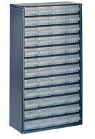 RAACO Stahl-Schubladenmagazin, 1224-02 mit 24 Schubladen, 552x306x150mm - Werkzeugkoffer,Sortimentskoffer,Behälter