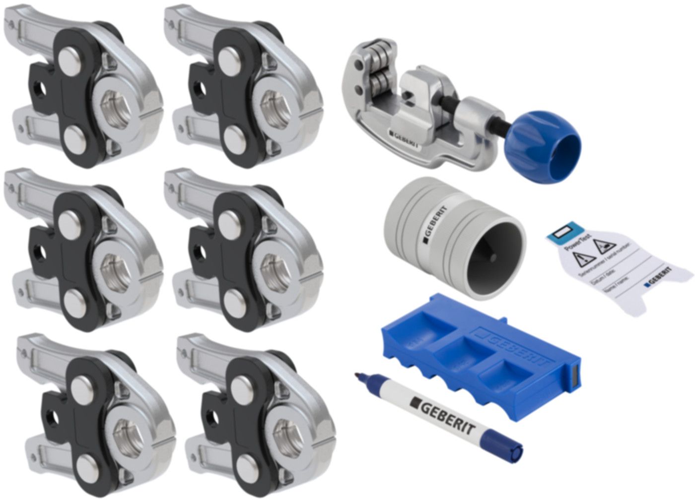 Mapress Pressbackenset (1) 15/18/22/28/35 Servicefrei, ohne Koffer 690.192.00.1 - Mapress-Werkzeuge und Zubehör