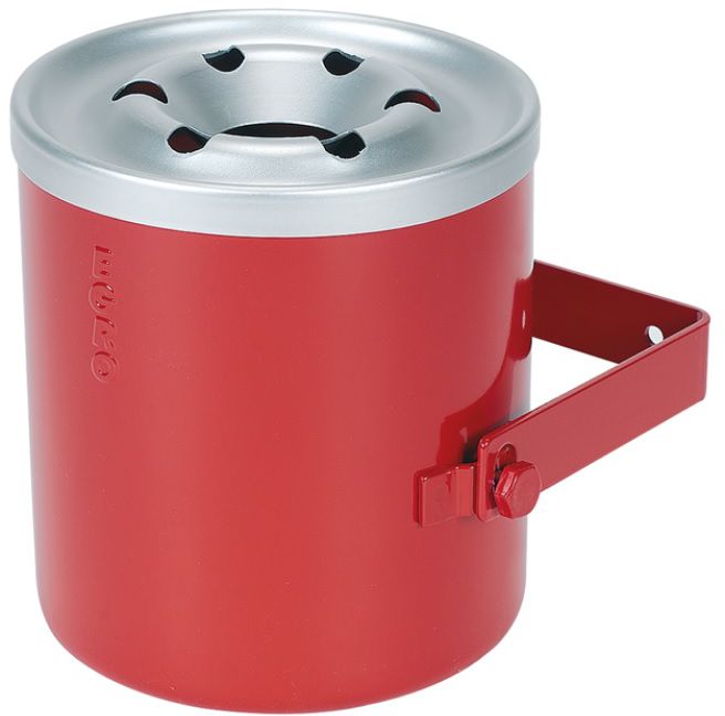 Industrie-Aschenbecher Ergo, rot Ø 14 cm, H= 17 cm, Inhalt= 2 Liter - Reinigung