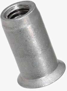 4576 Aluminium Blindnietmuttern Senkkopf, Rundschaft, offen