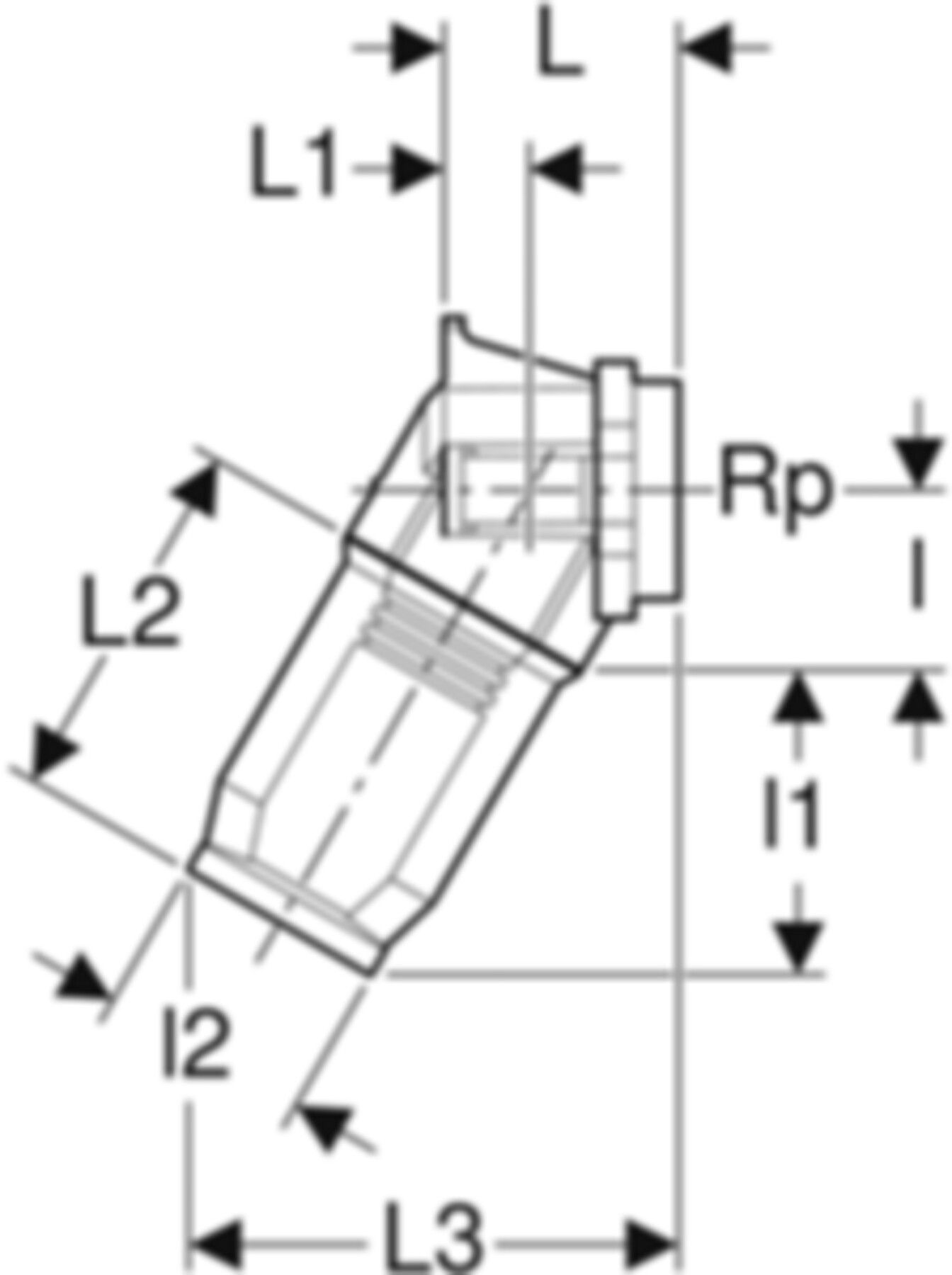 Dose 60° 16mm-1/2" 650.491.00.1 - Geberit-Push Fit-Formstücke