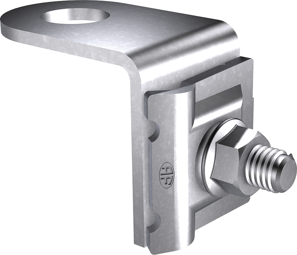 Anschlusslasche Inox A2 90° abgew. 6-8 AF 270.055.002 / AV 25 - AF Blitzschutzprogramm