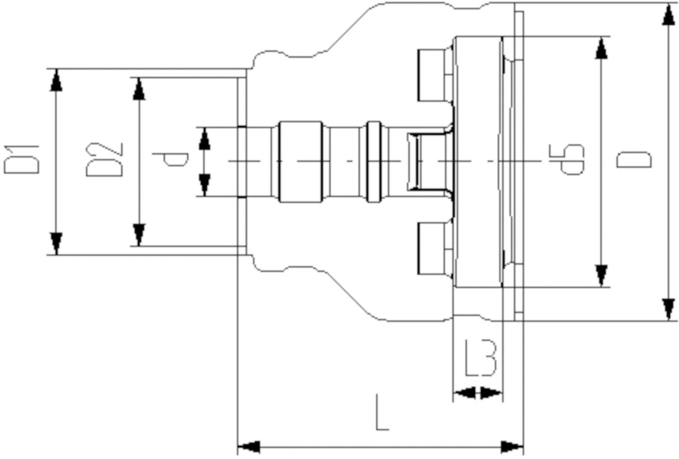 COOL-FIT Vorschweissbund DN 50 63mm einseitig Stutzenfitting 738 710 011 - GF COOL-FIT 2.0