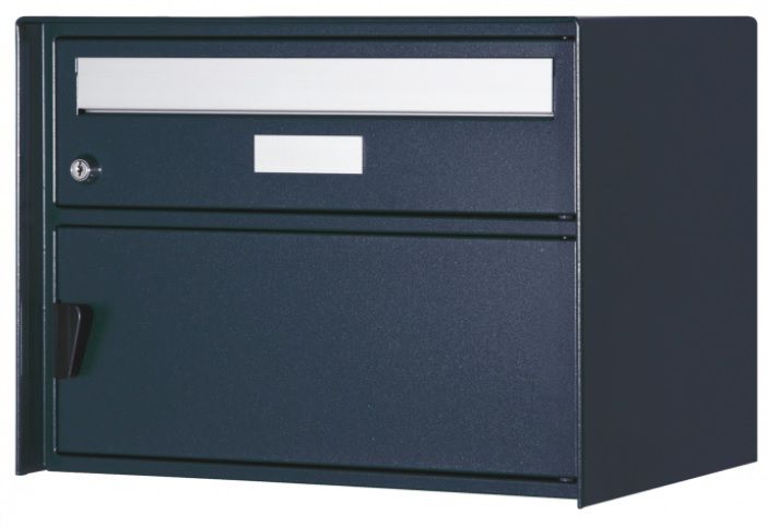Briefkasten Grenchen anthrazitgrau, RAL 7016 Sendzimirverzinktes Stahlbl., BxHxT= 415x310x303mm - Briefkasten Huber