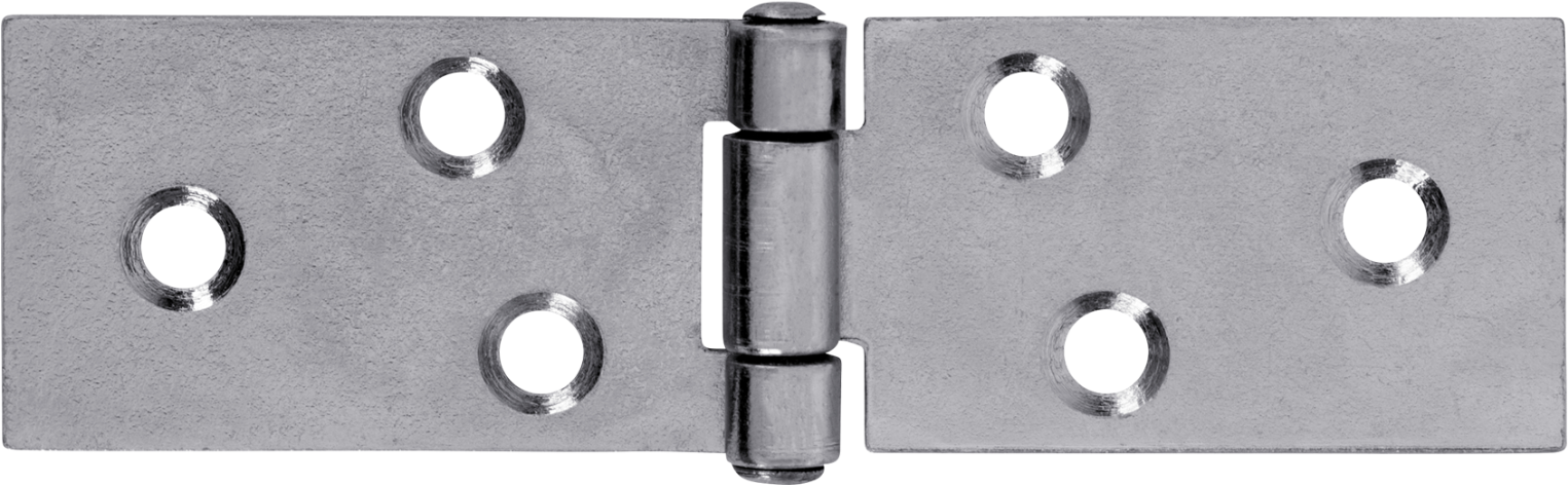 CHARMAG Tisch-Scharnier, mit vernietetem Stift HxB=25x100mm, verzinkt - Scharniere, Verschlüsse und Zubehör