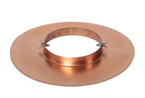 Kupfer Ansatzteil rund flach 120 mm - Aspira Kaminhüte