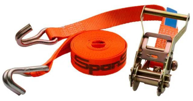 SPANSET Zurrgurte, 2tlg. mit Ratsche L=6m, B=35mm, 2000 daN, 2 Drahthaken - Hebewerkzeuge