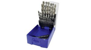 Spiralbohrersatz TIVOLY RECTIF 25 tlg 1.0x13.0 mm x 0.5mm, HSS geschliffen 118° Spitze - Bohren