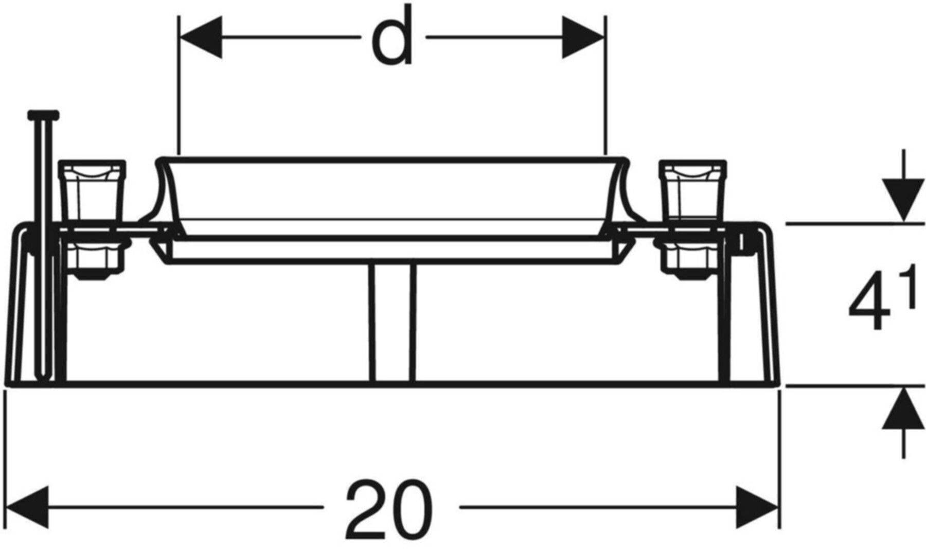 Schalungsschoner 110mm 310.917.00.1 mit integrierter Befestigung - Geberit-Dämmung / Brandschutz
