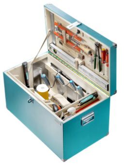 TECHNOCRAFT Maurer-Werkzeugkiste MASSIV, 31-tlg. - Bauwerkzeuge