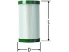 Filterpatrone lang 100 Mikron 18096.20 grün, für Wasser bis 30°C - Nussbaum Armaturen
