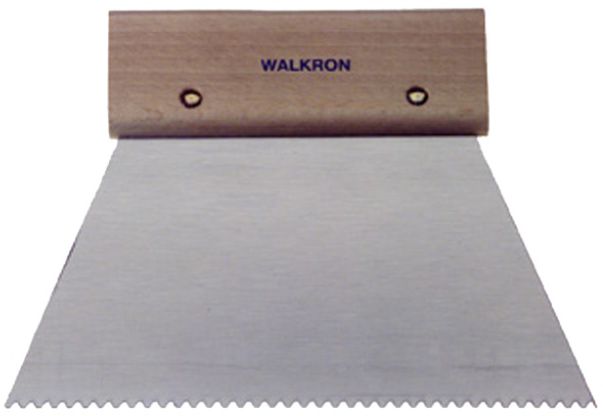 WALKRON Klebespachtel 20cm, Zahnabstand 2mm - Malerwerkzeuge
