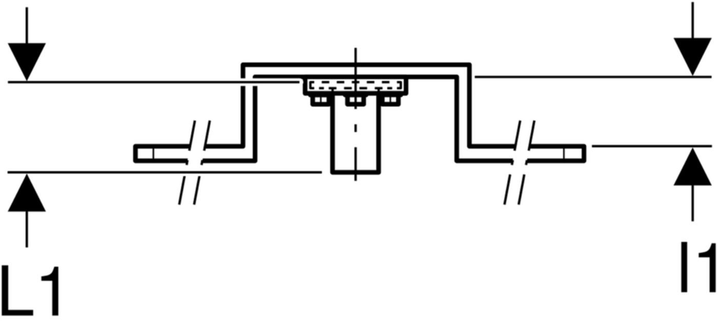 Anschlusswinkel 90° einfach 1/2"- MF1/2" abgesetzt, mit Aussengewinde 632.851.00.2 - Geberit-Push Fit-Formstücke