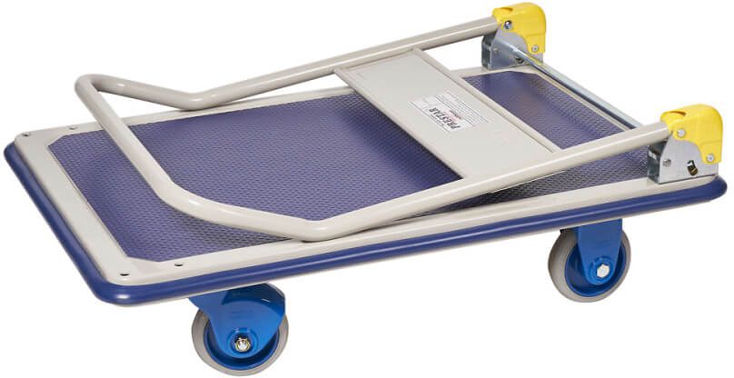 Plattformwagen klappbar Nutzfläche 610 x 445 mm Tragkraft 150 kg - Transportgeräte
